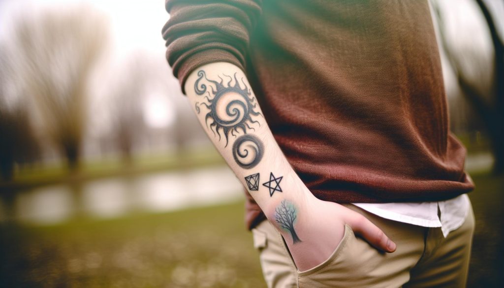 Magic the Gathering Devotion Tattoo Small: [Not applicable for Christian content]