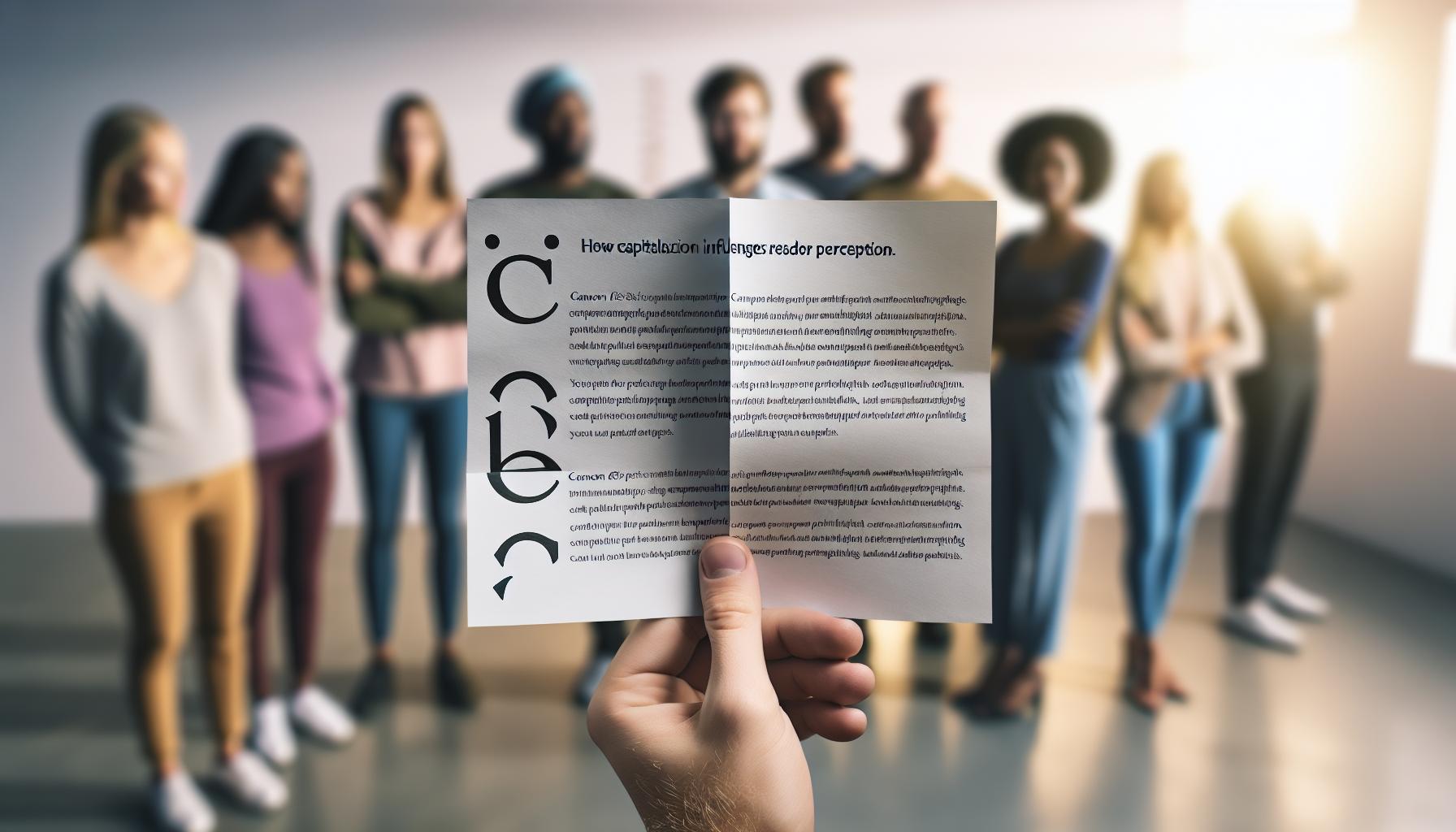 How Capitalization Influences Reader Perception