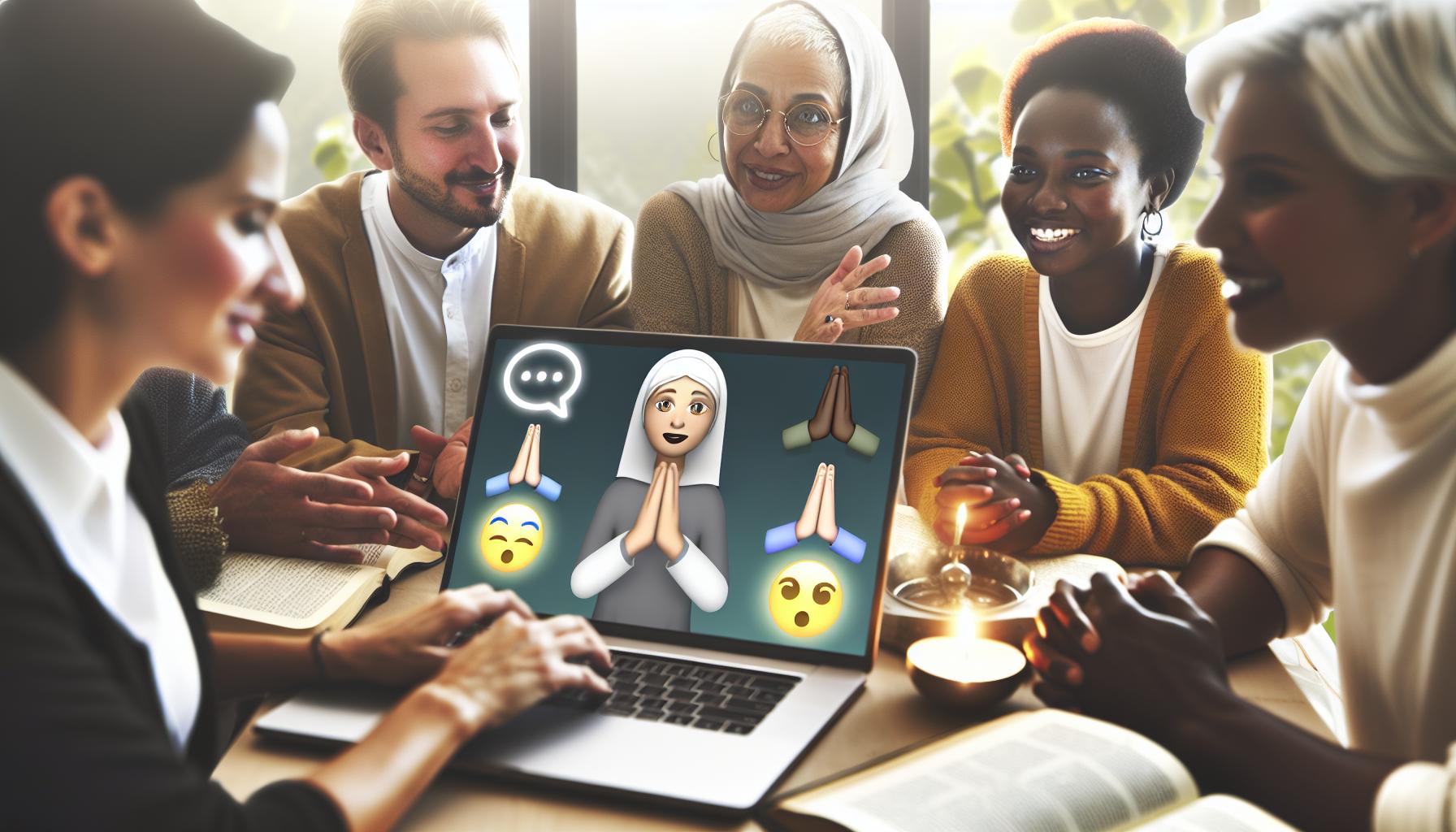 How Prayers Emoji Enhance Online Spiritual Communication