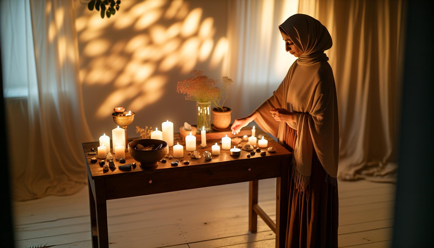 Creating a Sacred Space with Candlelight