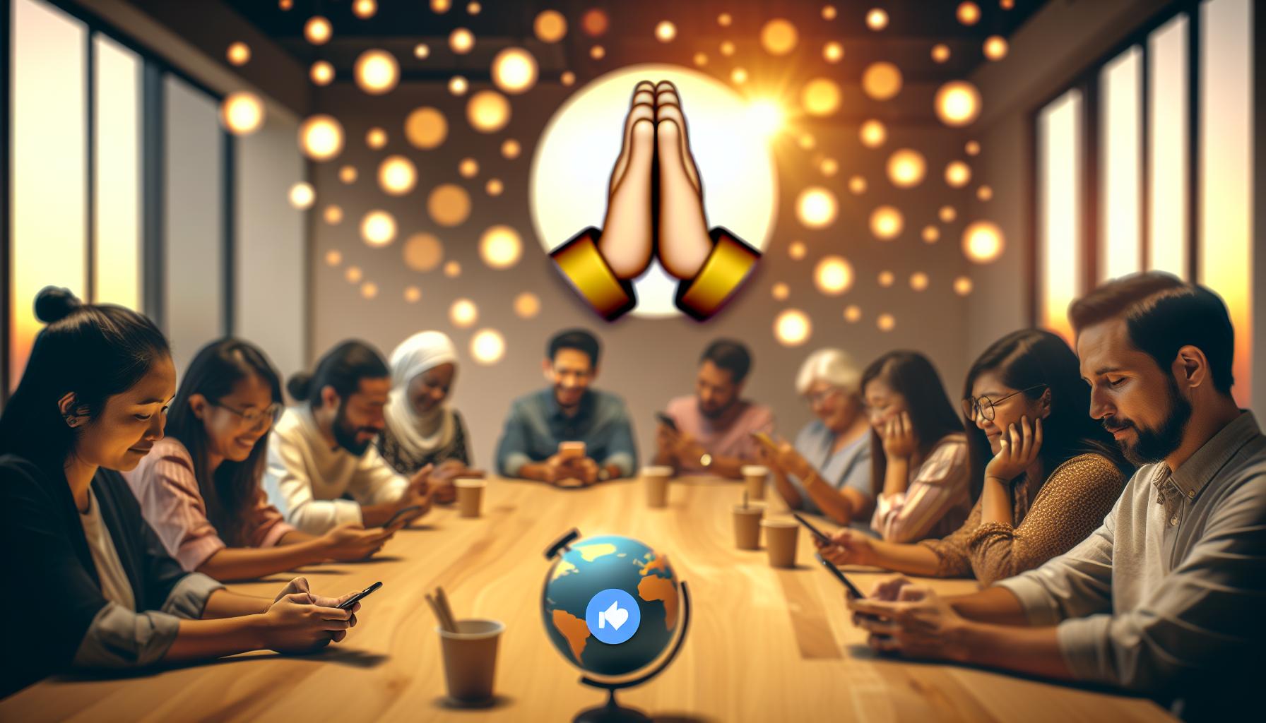 Building a Community with Prayers Emoji in Social Media